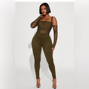 Never Blend In Mesh Jumpsuit Fashion Nova